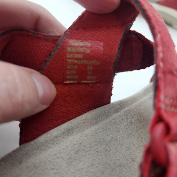 Earth Origins  Women's Sz 8 M  Red Pepper Suede Slingback Sandals - Picture 6 of 6